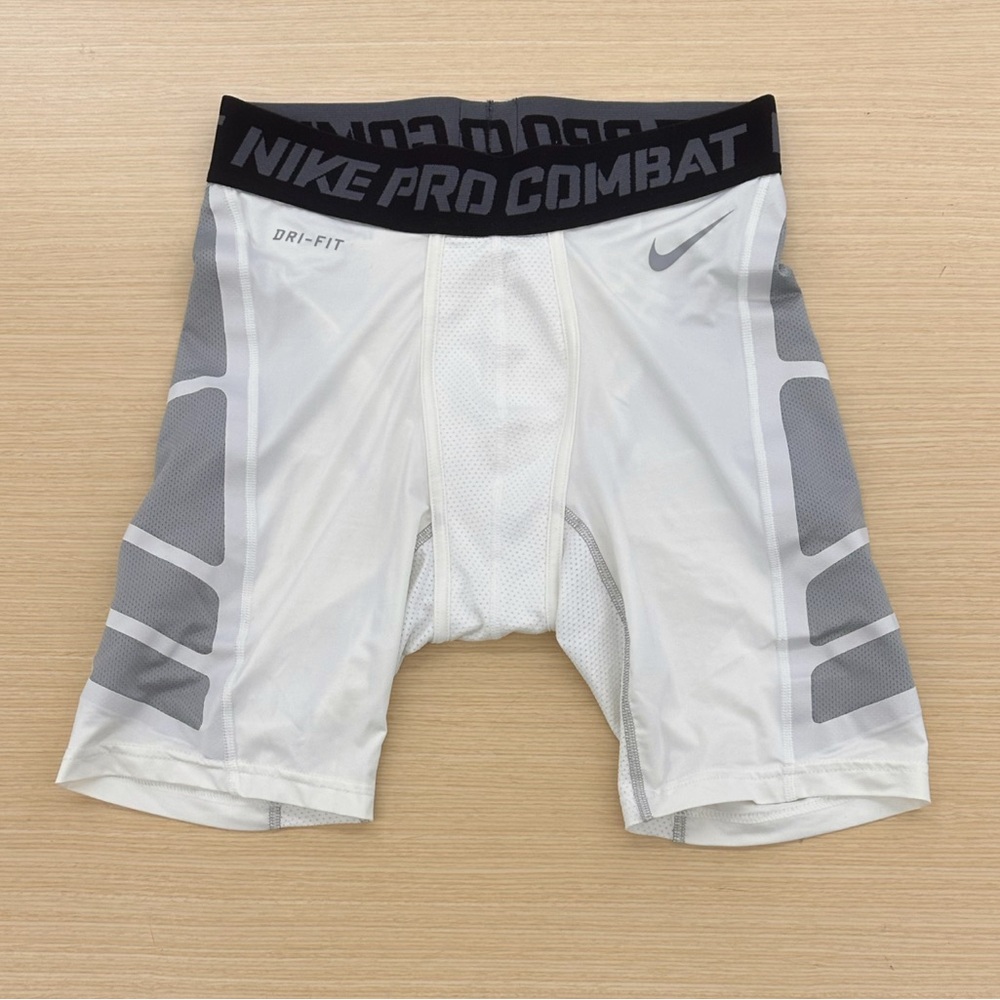 Nike Pro Combat Men's White Compression Shorts